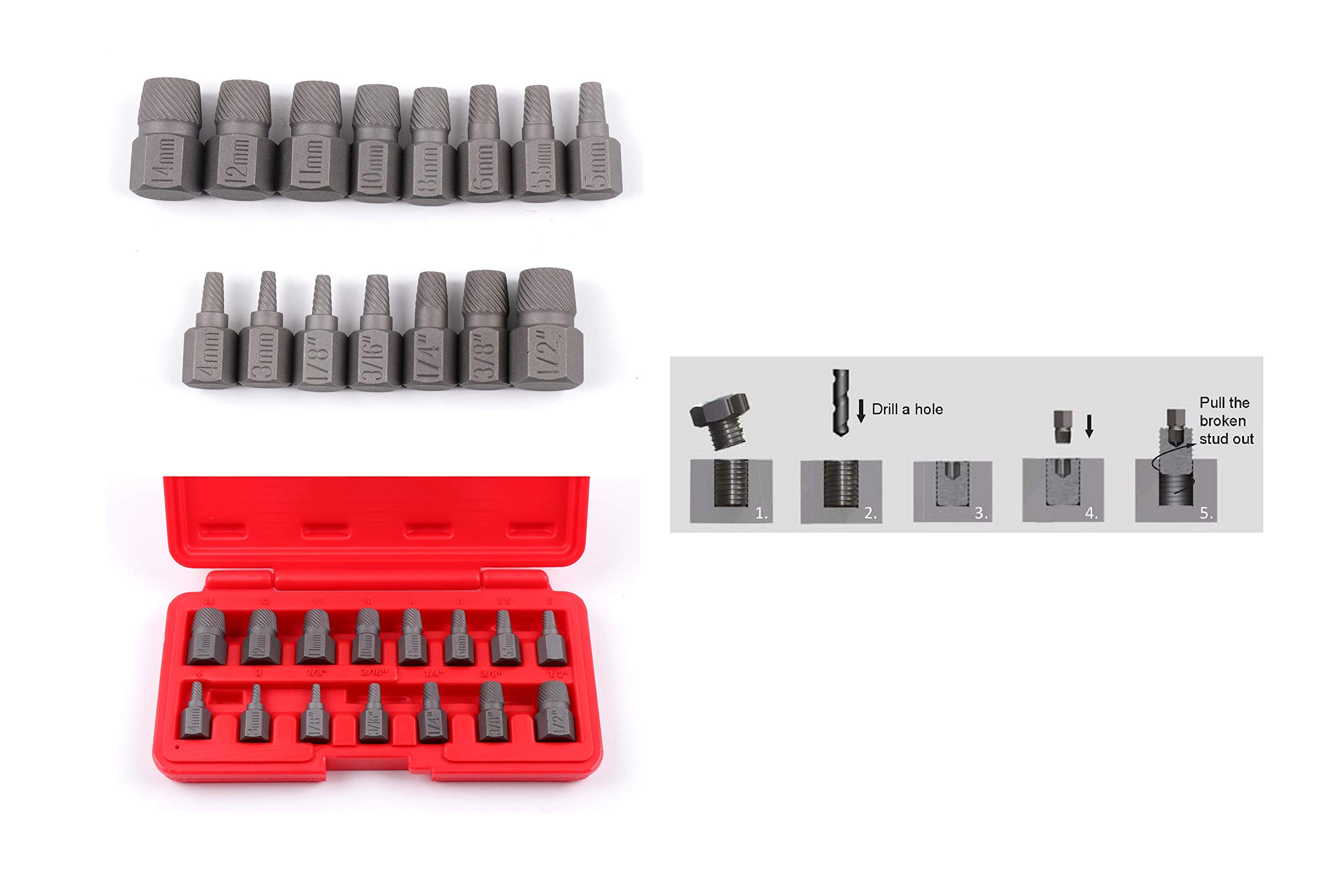 Amazon.co.jp: コシハラ 逆タップセット エキストラクターセット 逆