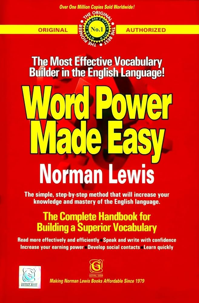 Goyal Saab Word Power Made Easy By Norman Lewis (More Than700