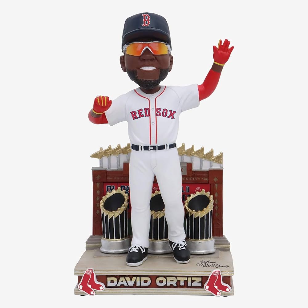 David Ortiz Boston Red Sox 3X World Series Champion Bobblehead MLB