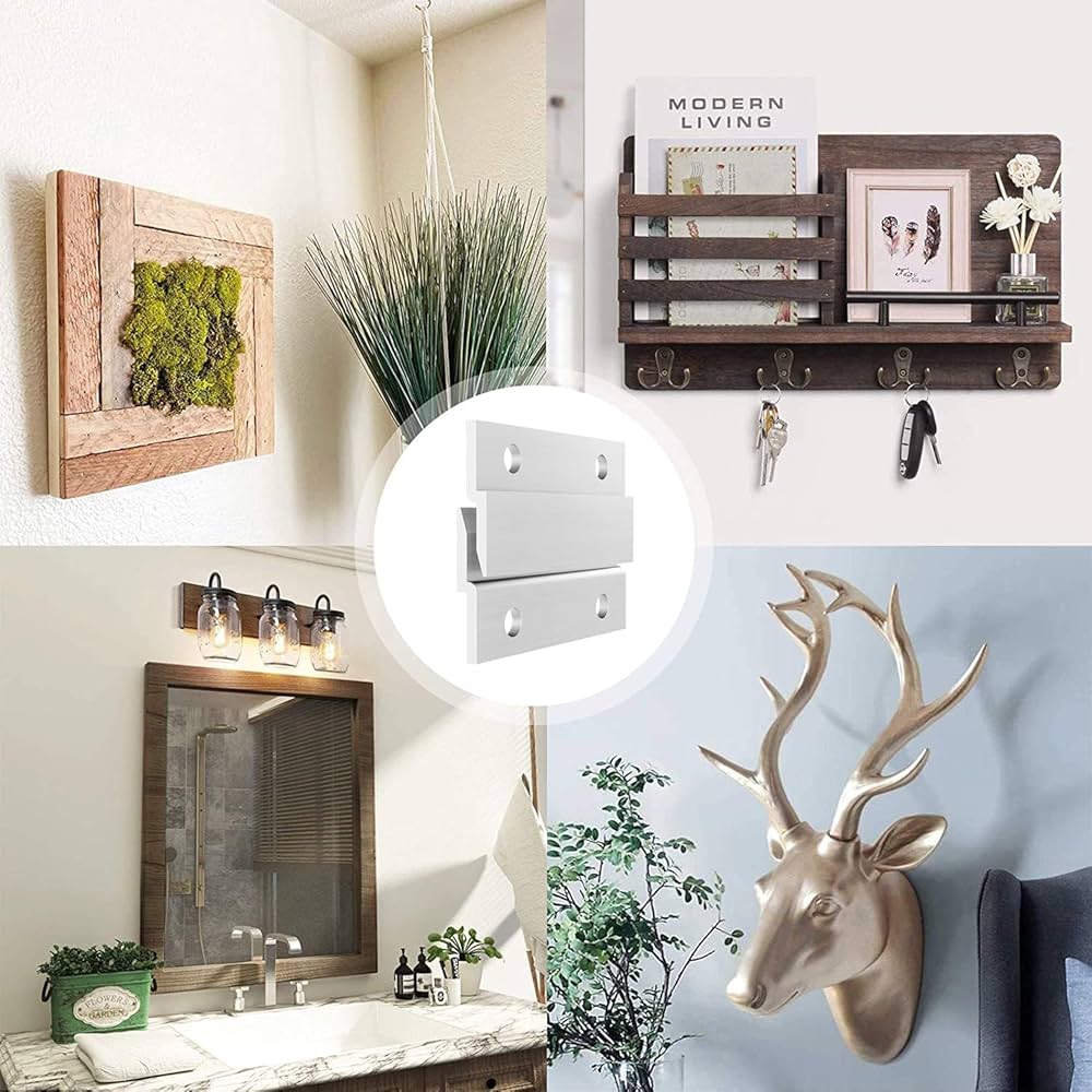 Amazon | フレンチクリート絵画ハンガー アルミニウムZハンガー