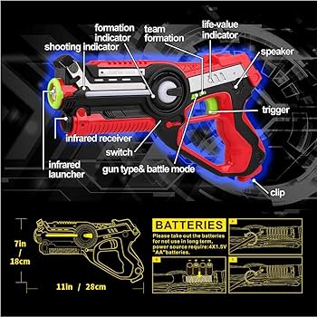 Amazon.co.jp: Kidpal (キッドパル) レーザータグ 8~12歳の男の子用