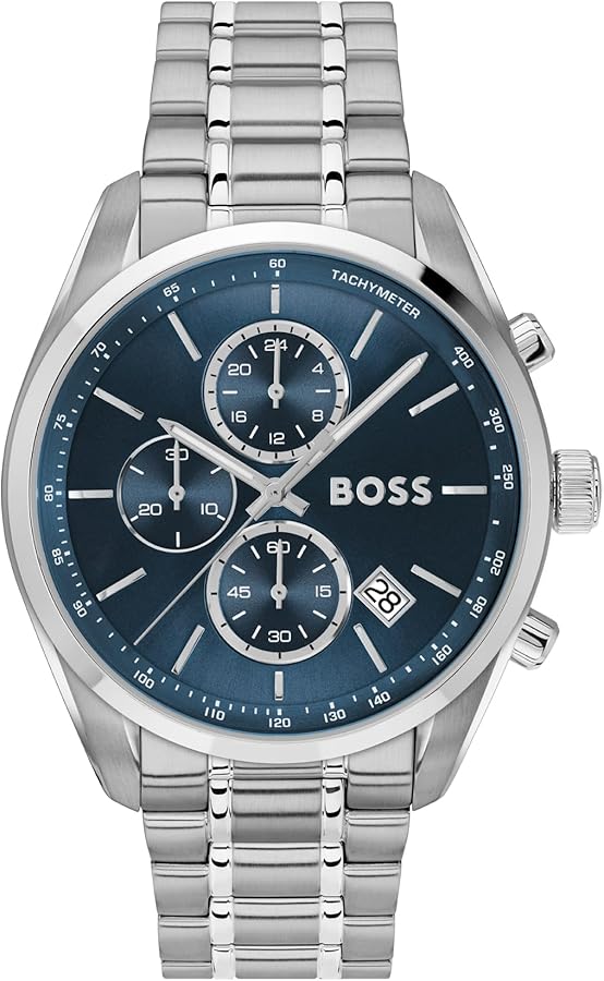 Amazon.com: BOSS Men's Grand Prix 44 Chronograph Watch – 44.5mm