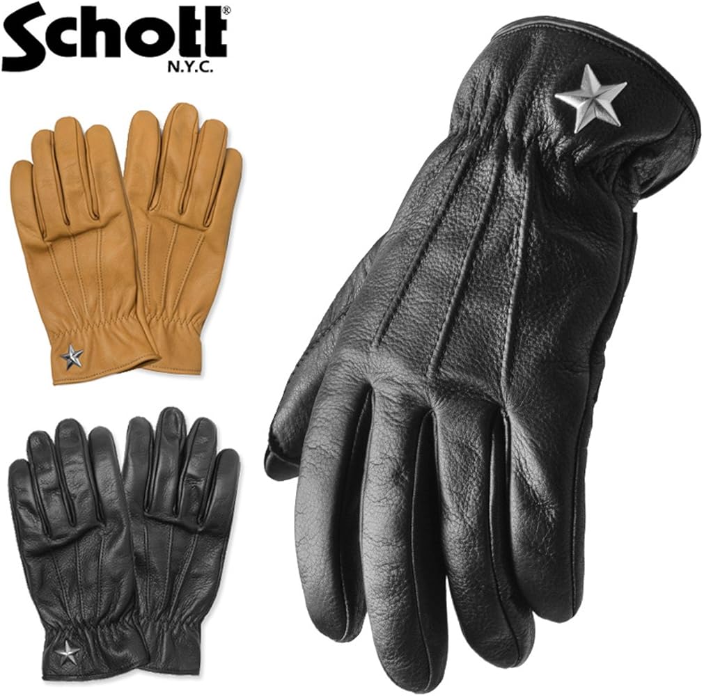 Amazon | Schott ショット 3169030 ONE STAR GLOVE ワンスター