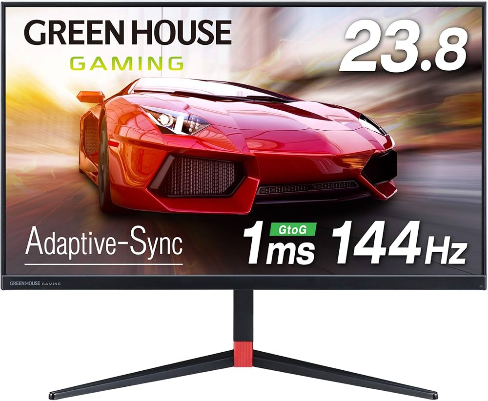 Amazon.co.jp: グリーンハウス ゲーミングモニター 23.8インチ 144Hz