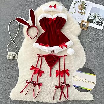 Amazon.co.jp: [R-Dream] バニーガール サンタ コスプレ セクシー