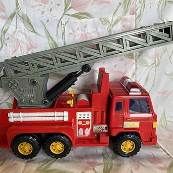 Amazon.co.jp: 当時物 玩具 乗り物 消防車 スーパー消防車 はしご消防