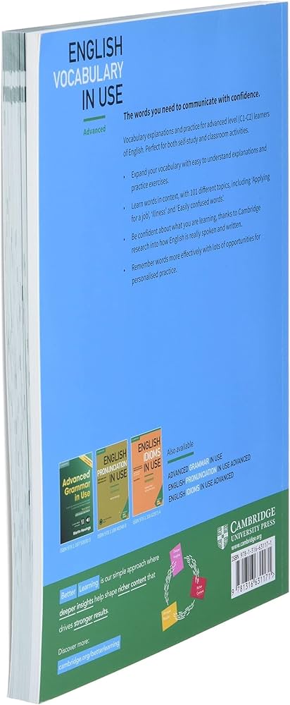 Amazon | English Vocabulary in Use: Advanced Book with Answers