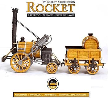 Amazon | 木製模型キット 蒸気機関車 ロケット号（ヨーク鉄道博物館