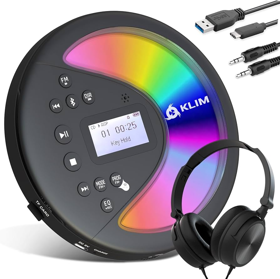 Amazon.com: KLIM Discover with Headphones - Portable CD Player