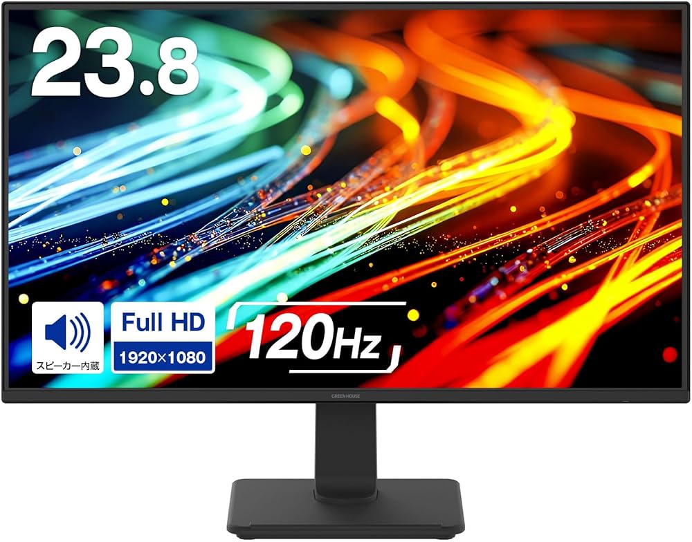 Amazon.co.jp: グリーンハウス 23.8型ワイドモニター フルHD 120Hz 広