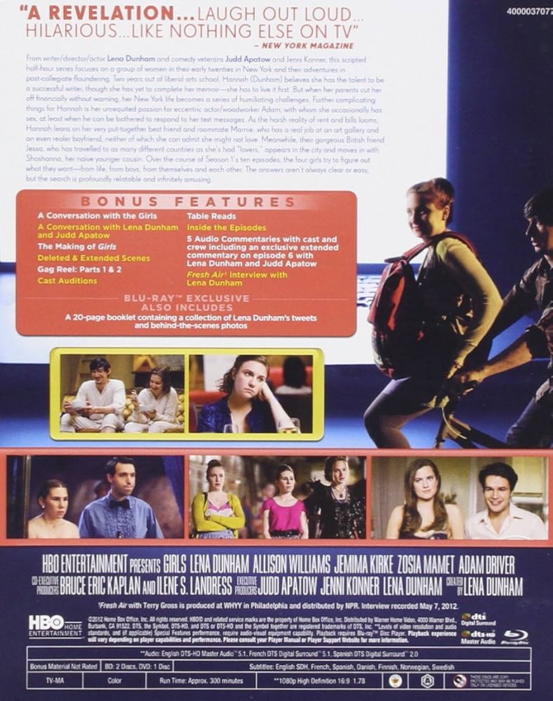 Amazon.com: Girls: Season 1 LIMITED EDITION 4 Disc Set Blu-ray