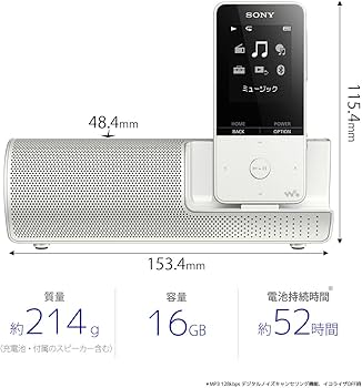Amazon.co.jp: ソニー ウォークマン Sシリーズ 16GB NW-S315K : MP3
