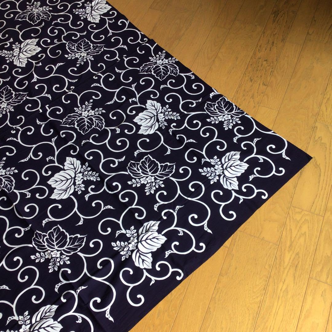 Amazon.co.jp: 唐草模様 桐花 桐唐草模様 風呂敷 大判 古道具 レトロ