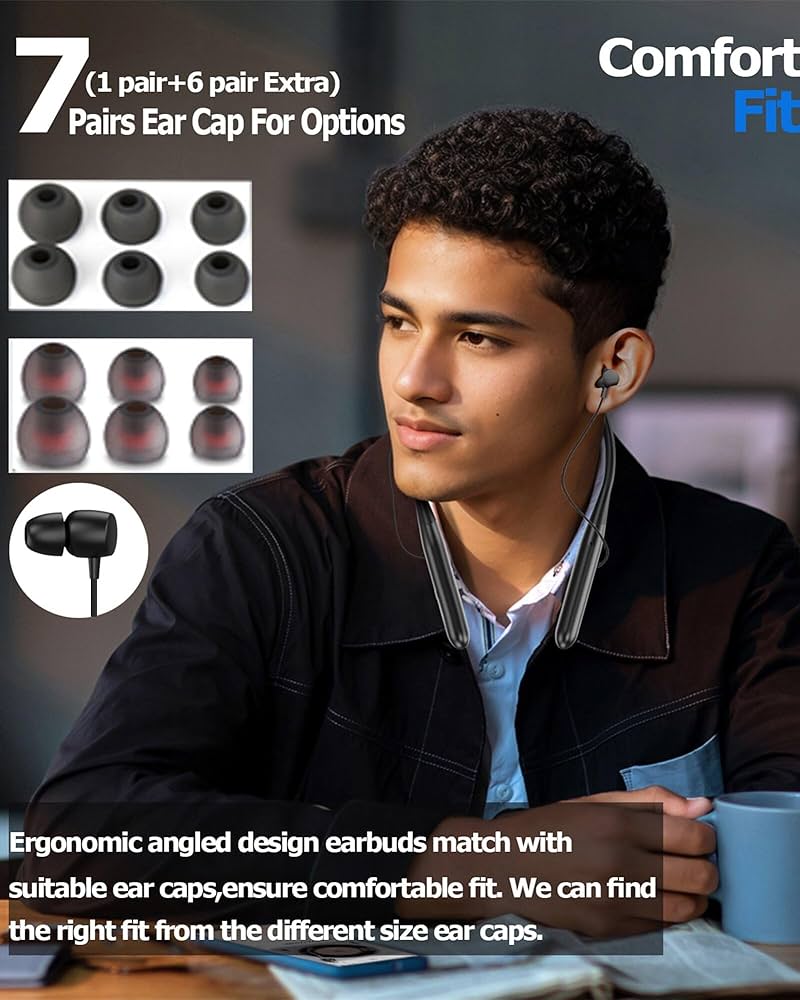 Amazon.com: ZXQ Neckband Bluetooth Headphones,100 Hours Long