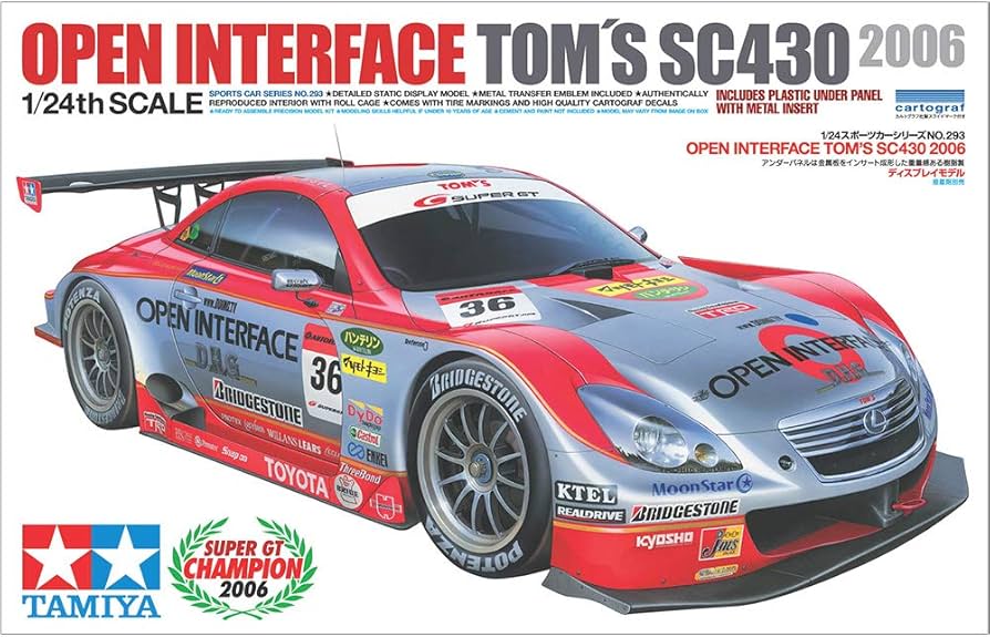 Amazon.com: Open Interface Tom's SC430 Race Car 1/24 Tamiya : Toys