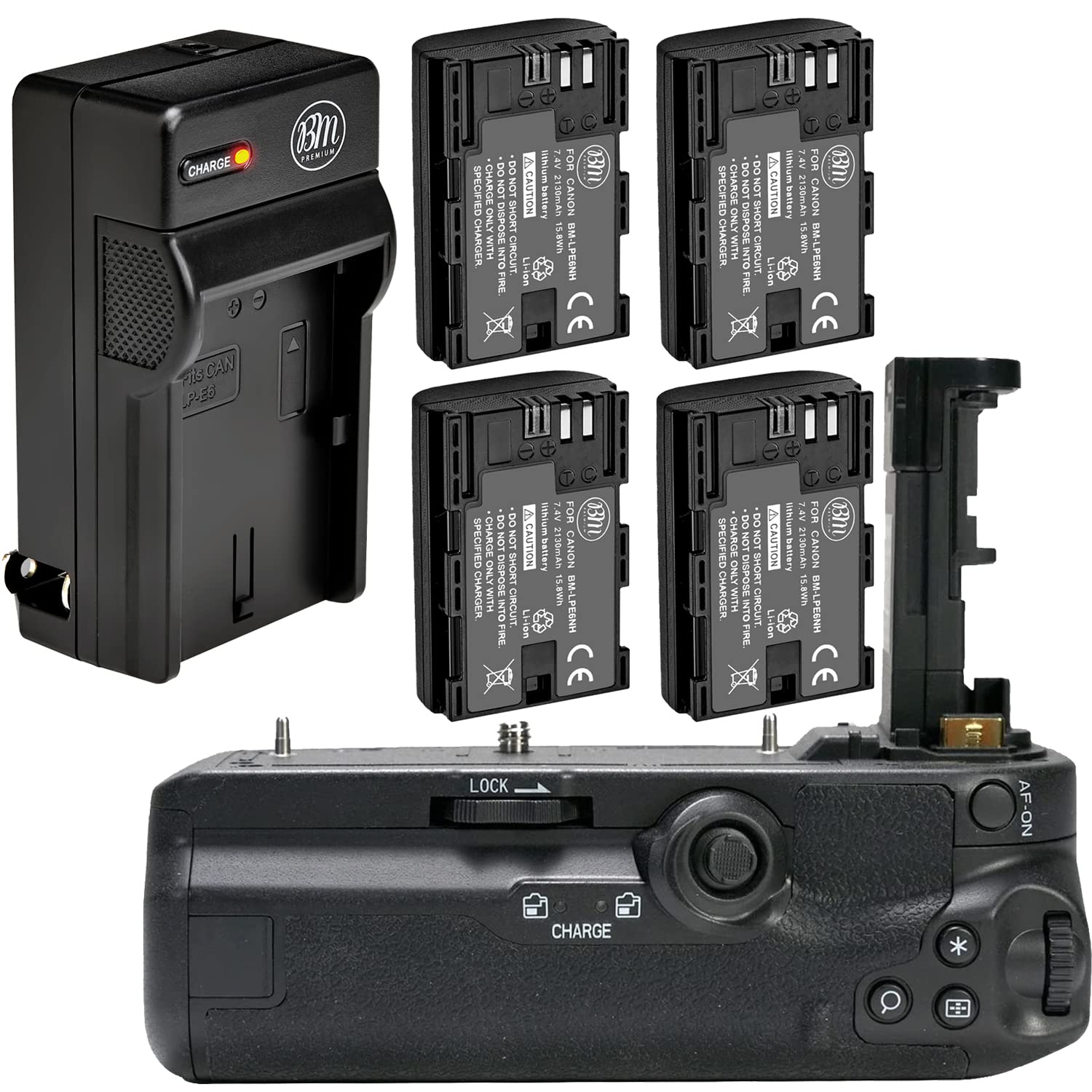 Amazon.com : BM Premium Battery Grip Kit for Canon EOS R5, EOS R5C