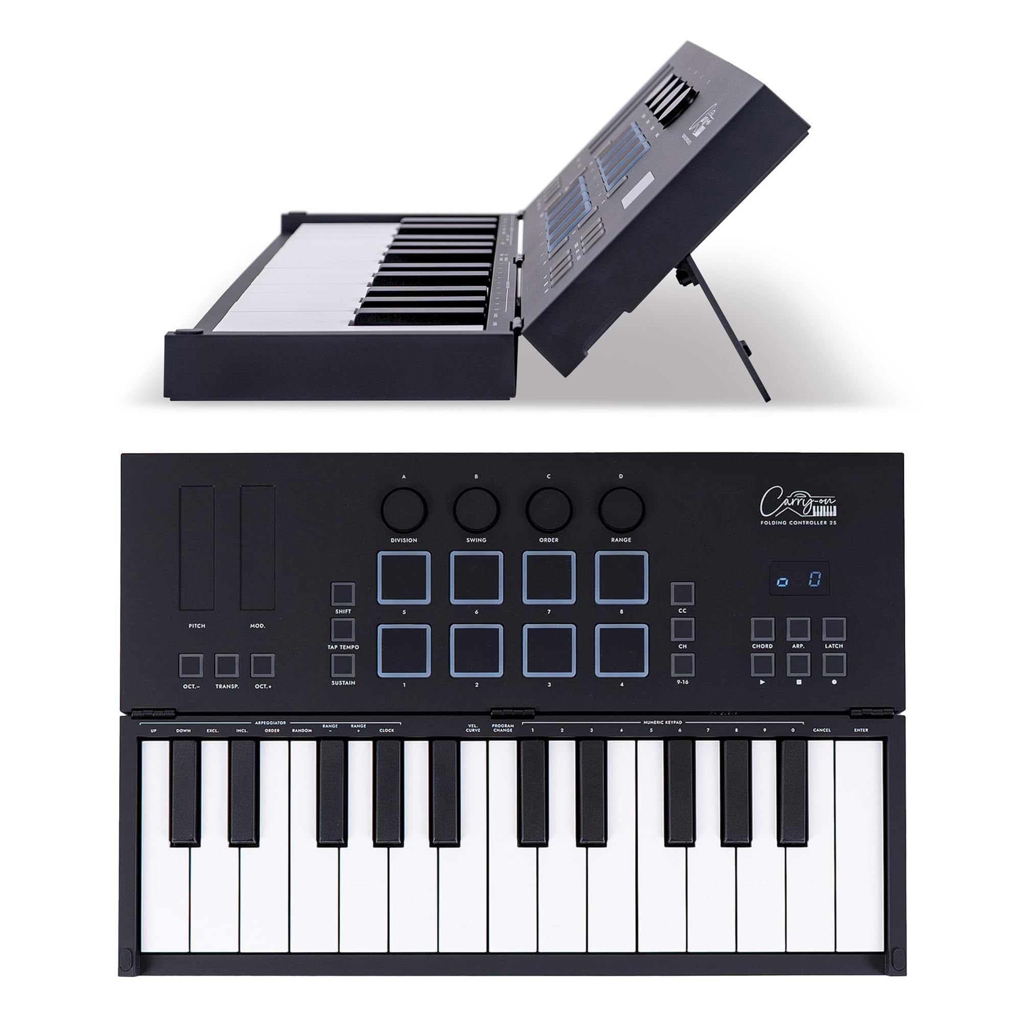 Amazon.com: Carry-on Folding MIDI Controller 25 - MIDI over