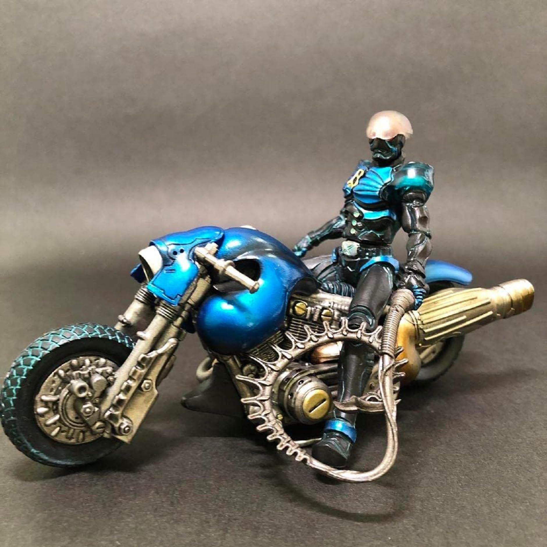 Amazon.co.jp: 匠魂 SPECIAL ハカイダー バイク セット レッド ブルー