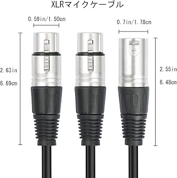 Amazon.co.jp: マイクケーブル, EIGHTNOO XLRケーブル キャノン