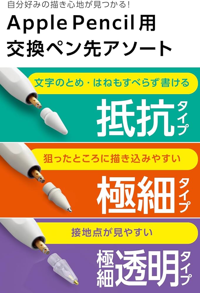 Amazon.co.jp: エレコム apple pencil ペン先 交換用 アップルペンシル