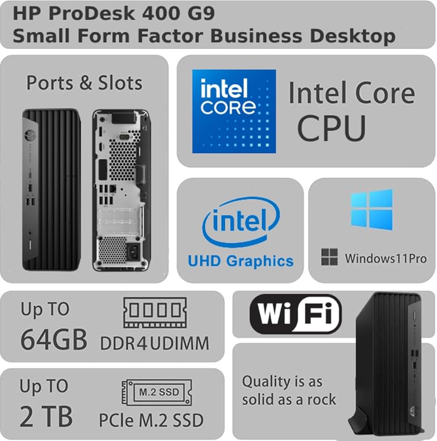 Amazon.com: HP ProDesk 400 G9 Small Form Factor Business Desktop