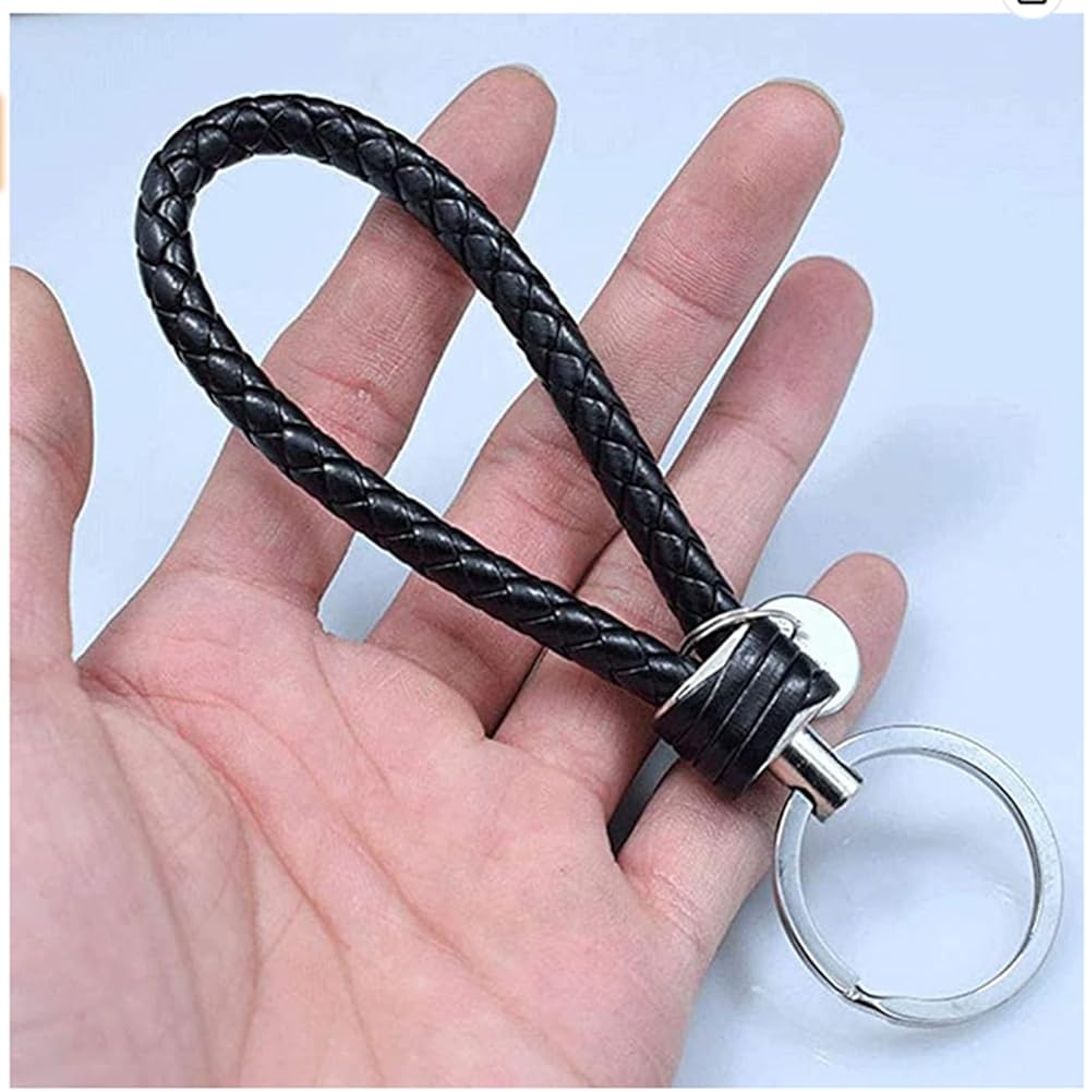 Zittop Keychains with Creative Details Pendant Woven Key Ring