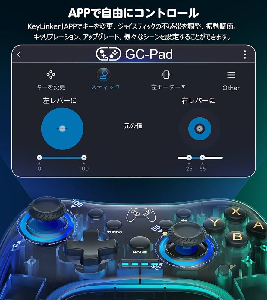 Amazon.co.jp: Switch コントローラー Switch1/2 RGBライト スイッチ