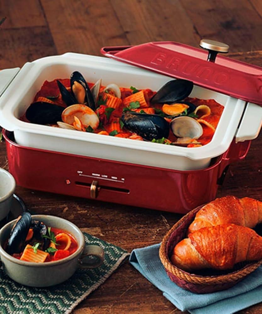 Amazon | BRUNO コンパクトホットプレート セラミックコート鍋セット