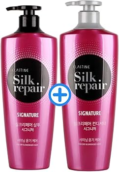 Amazon.com : Elastine Silk Repair Perfect Shining Shampoo and