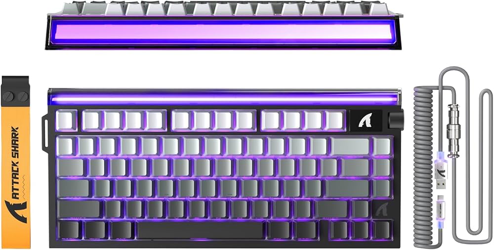 Amazon | ATTACK SHARK R85HE ゲーミングキーボード 有線 ラピッド