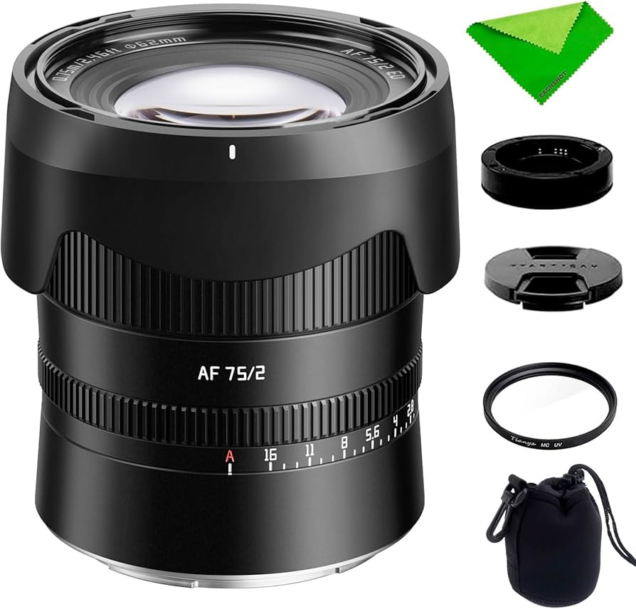 Amazon.com : TTArtisan 75mm F2 f/2 Z-Mount Full Frame STM Auto