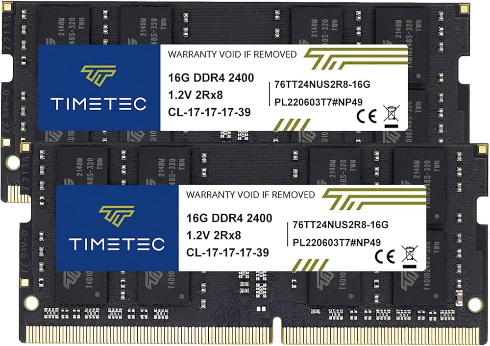 Amazon | Timetec 32GB Kit (2x16GB) ノートPC用メモリ DDR4 2400MHz