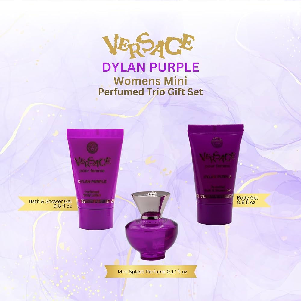 Amazon.com : Versace Dylan Purple for Women 3 Piece Set Includes
