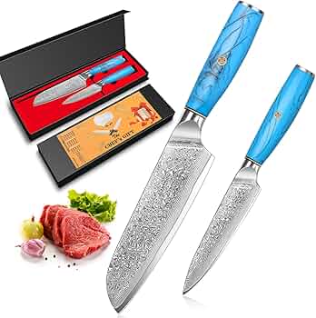 Amazon | KyushuBlade 包丁2本セット【三徳包丁+ペティナイフ】プロ用