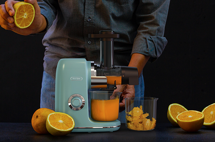 Amazon.co.jp: Hazel Quinn スロージューサー、新鮮なフルーツと野菜用