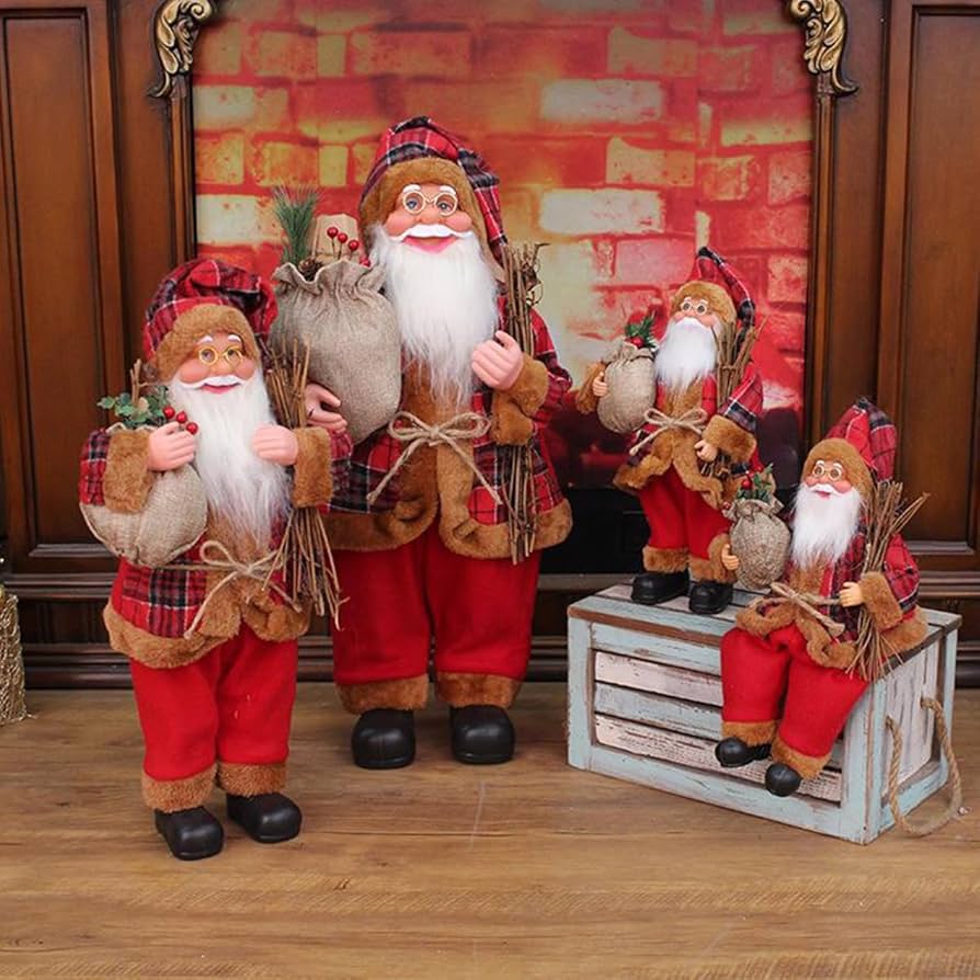 バカラ サンタクロースとツリー（レッド） 置物 バカラ サンタクロース