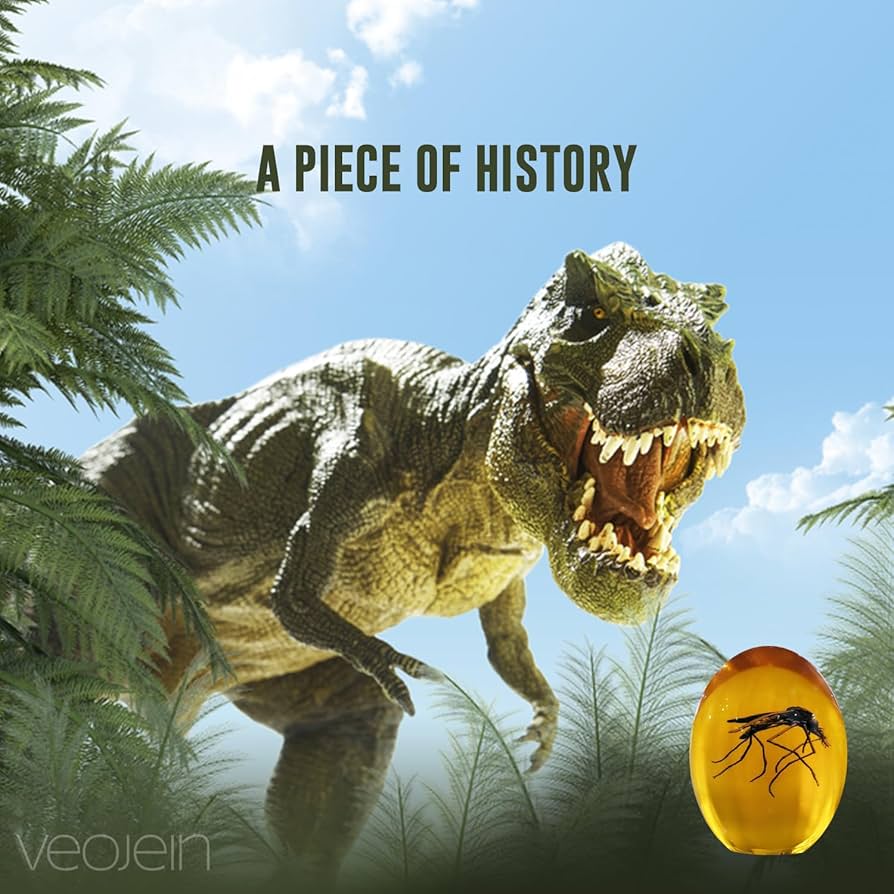 Amazon.co.jp: VEOJEIN ジュラシック蚊 琥珀色 | 耐久性のある樹脂で覆