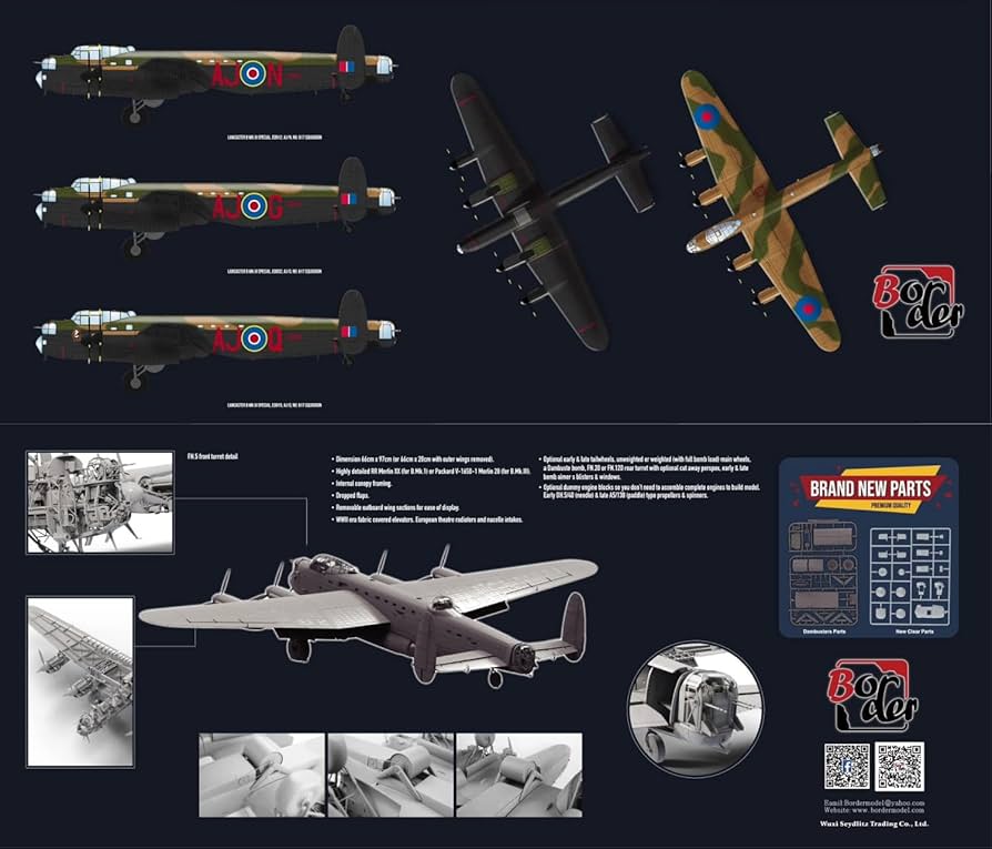 Amazon | ボーダーモデル(Border Model) 1/32 アブロ ランカスター B