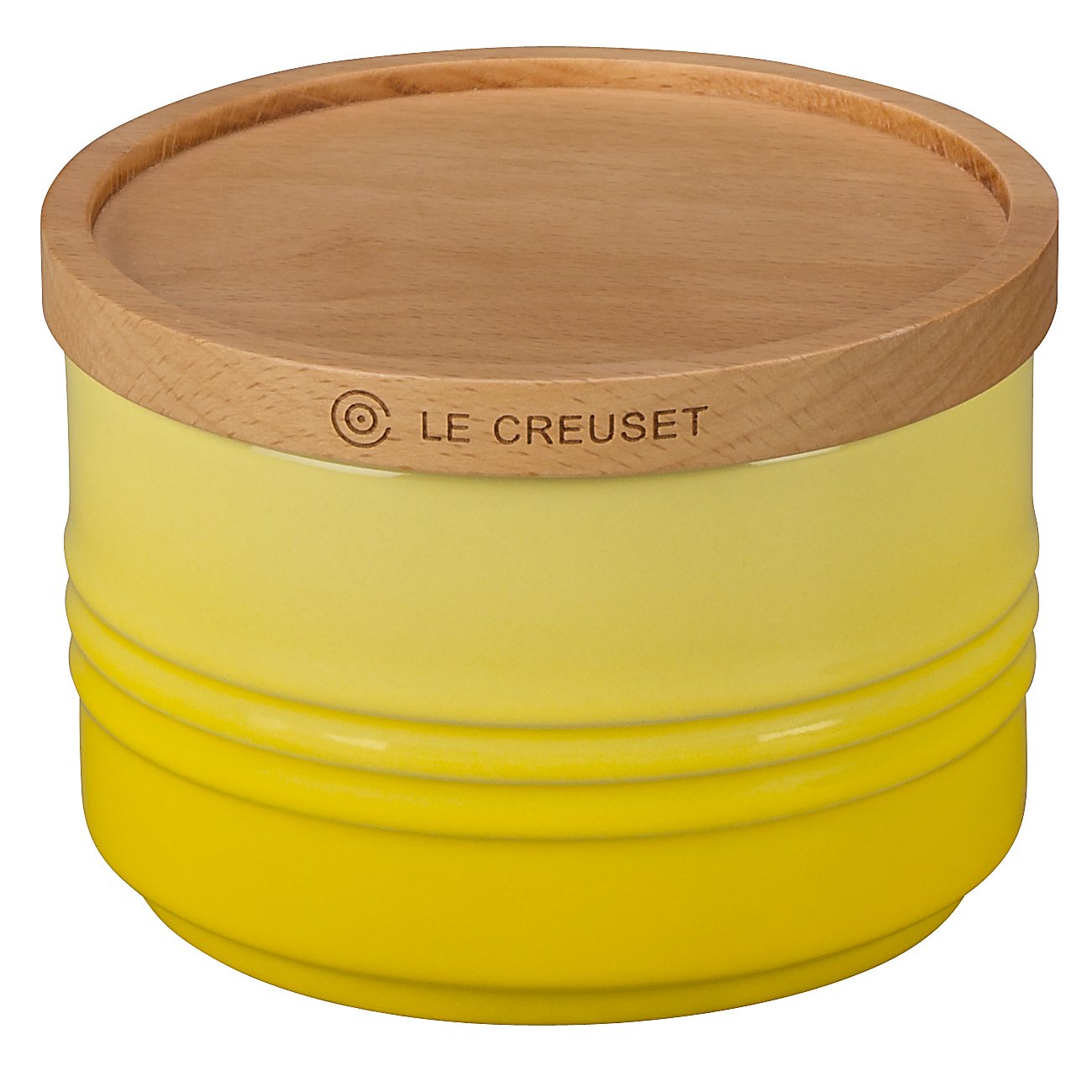 Amazon｜(ル・クルーゼ) Le Creuset 4インチキャニスター 木製の蓋付き