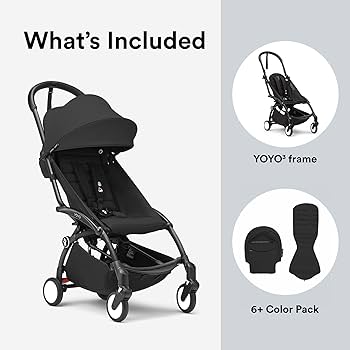Amazon.com : Stokke YOYO3 Stroller from 6 Months - Includes Black