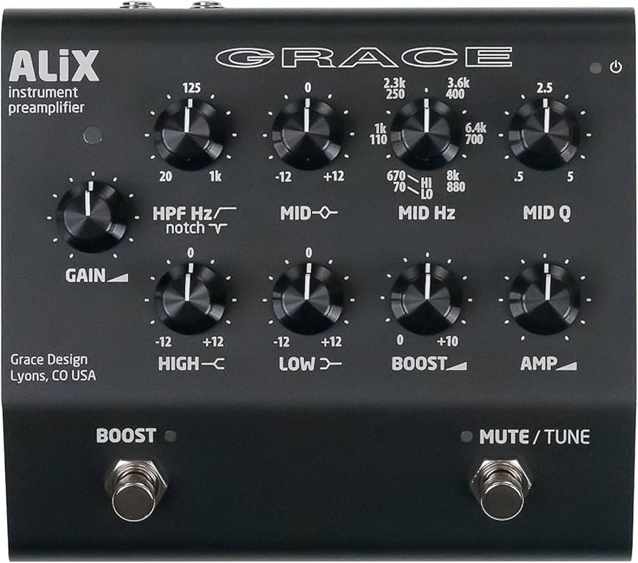 Amazon.co.jp: GRACE DESIGN ALiX ブラック プリアンプ EQ/DI