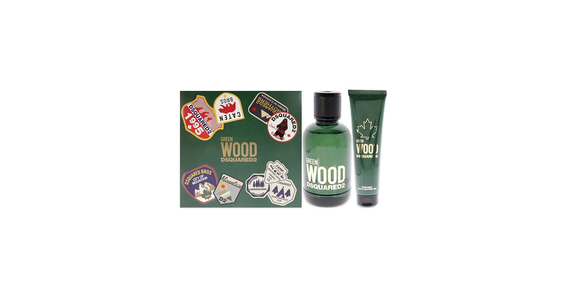 Amazon.com : Dsquared2 Green Wood Men 3.4oz EDT Spray, 5.0oz Bath