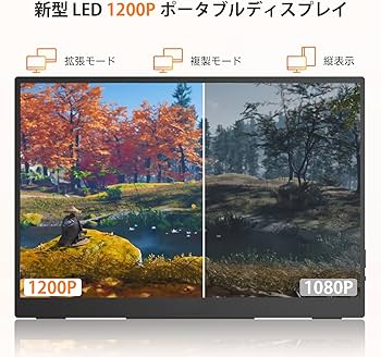 Amazon.co.jp: モバイルモニター 14.1 インチ タッチパネル 2.4mm 超薄