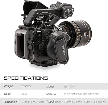 Amazon.co.jp: TILTA カメラケージ Sony ソニーFX6用 クイックリリース