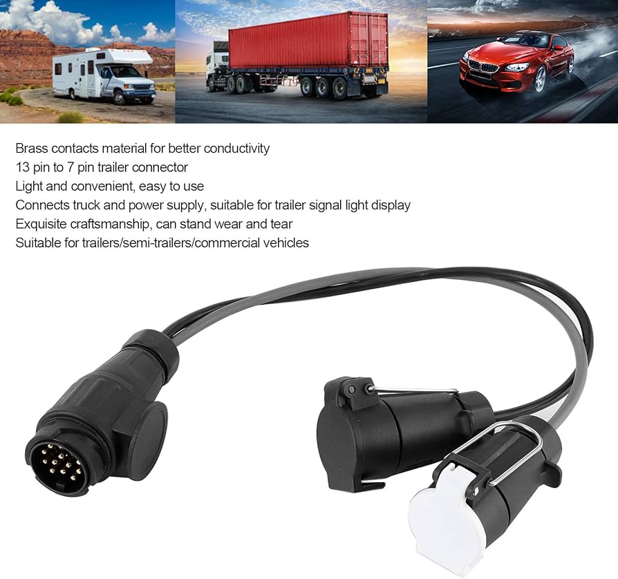 Amazon | トレーラーコネクター、7ピントレーラーコネクター13〜7ピン