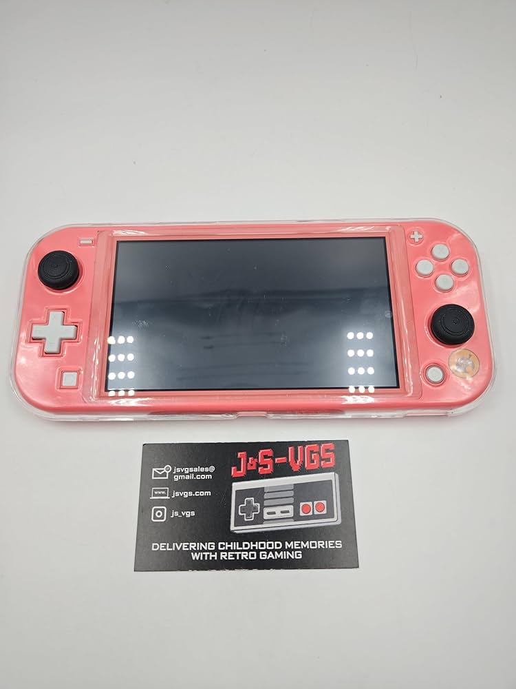 Switchlight ピンク と あつ森ソフト Switch Lite コーラルピンク