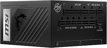 Amazon | MSI MPG A1000G PCIE5 PC電源ユニット 1000W ATX3.1/PCIe 5.1