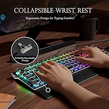 Amazon.com: RK ROYAL KLUDGE X108 Typewriter Keyboard with Knob