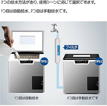 Amazon.co.jp: 製氷機 氷つくり機 氷砕機 1.8L大容量 丸い氷を作れ