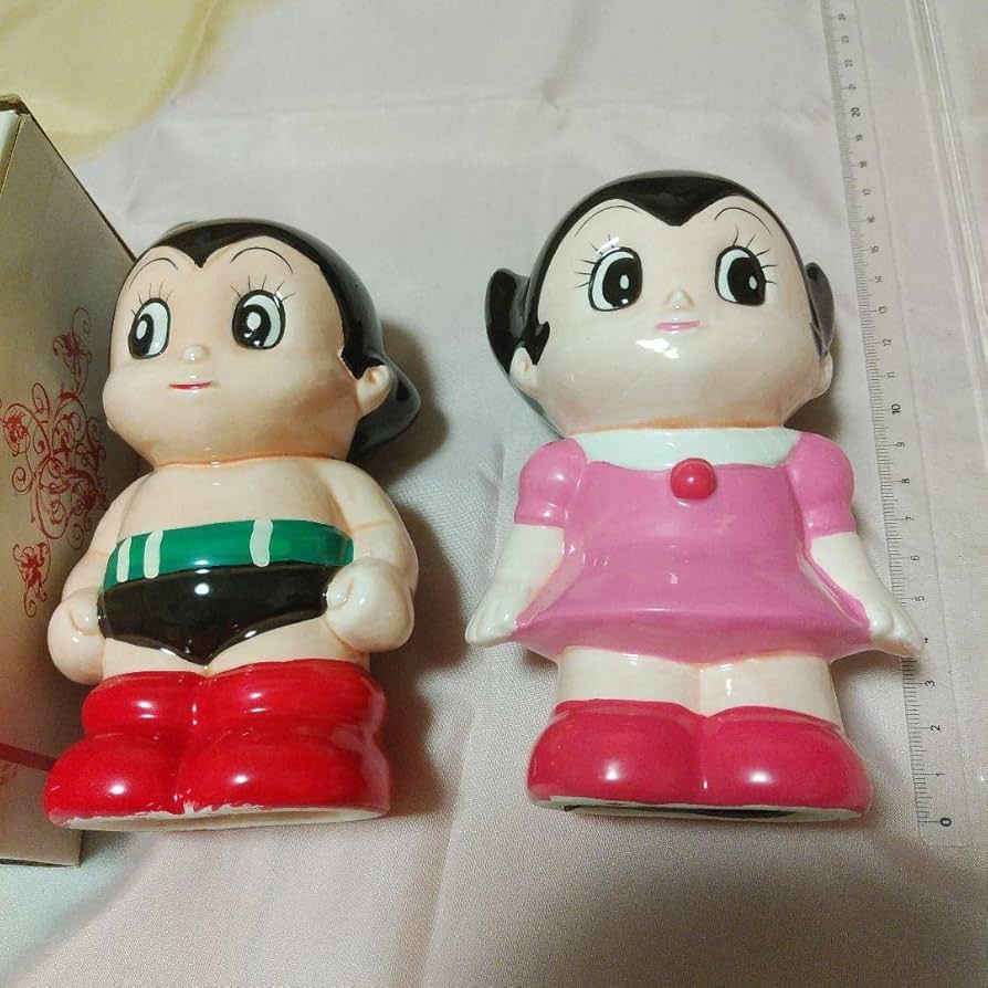 Amazon.co.jp: アトムボーイ 鉄腕アトム ウランちゃん 陶器製貯金箱 箱